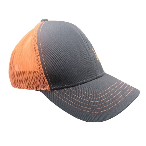DirtLife Graphic Logo Dirt Bikers Orange Grey Mesh Snapback Truckers Hat Cap - Picture 6 of 13